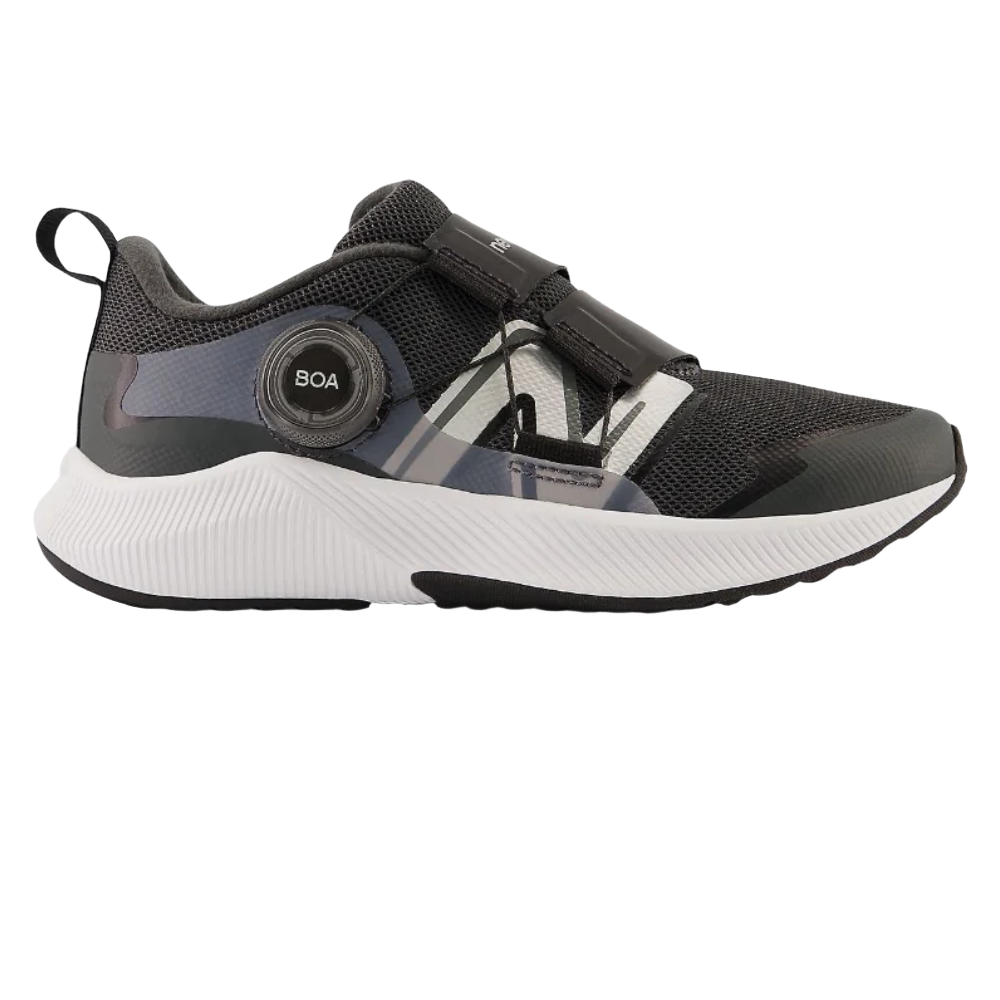 Light Gray New Balance Little Boys DynaSoft Reveal v4 BOA Black