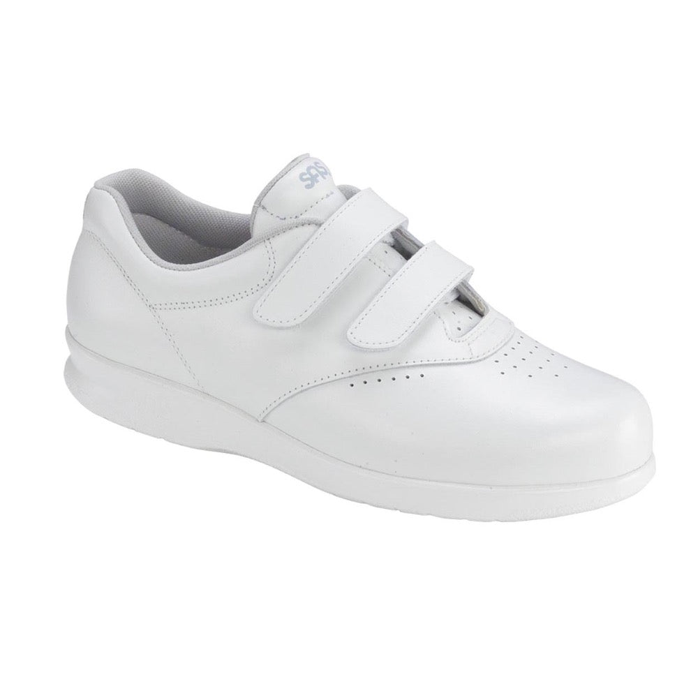 Light Gray SAS Women's Me Too Velcro Walking Sneaker White