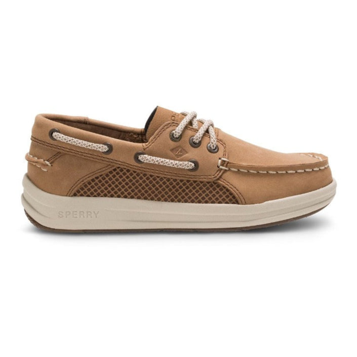 Rosy Brown Sperry Boys Gamefish Boat Shoes Dark Tan
