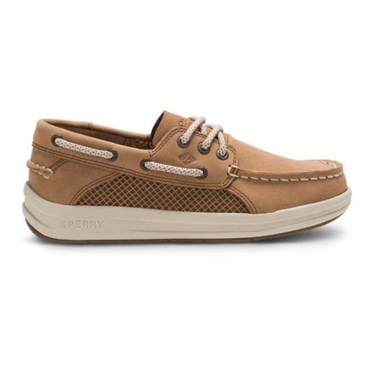 Rosy Brown Sperry Boys Gamefish Boat Shoes Dark Tan