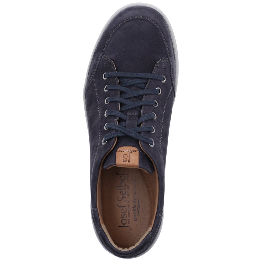 Dark Slate Gray Josef Seibel Men's David 03 Tie Up Sneaker Indigo