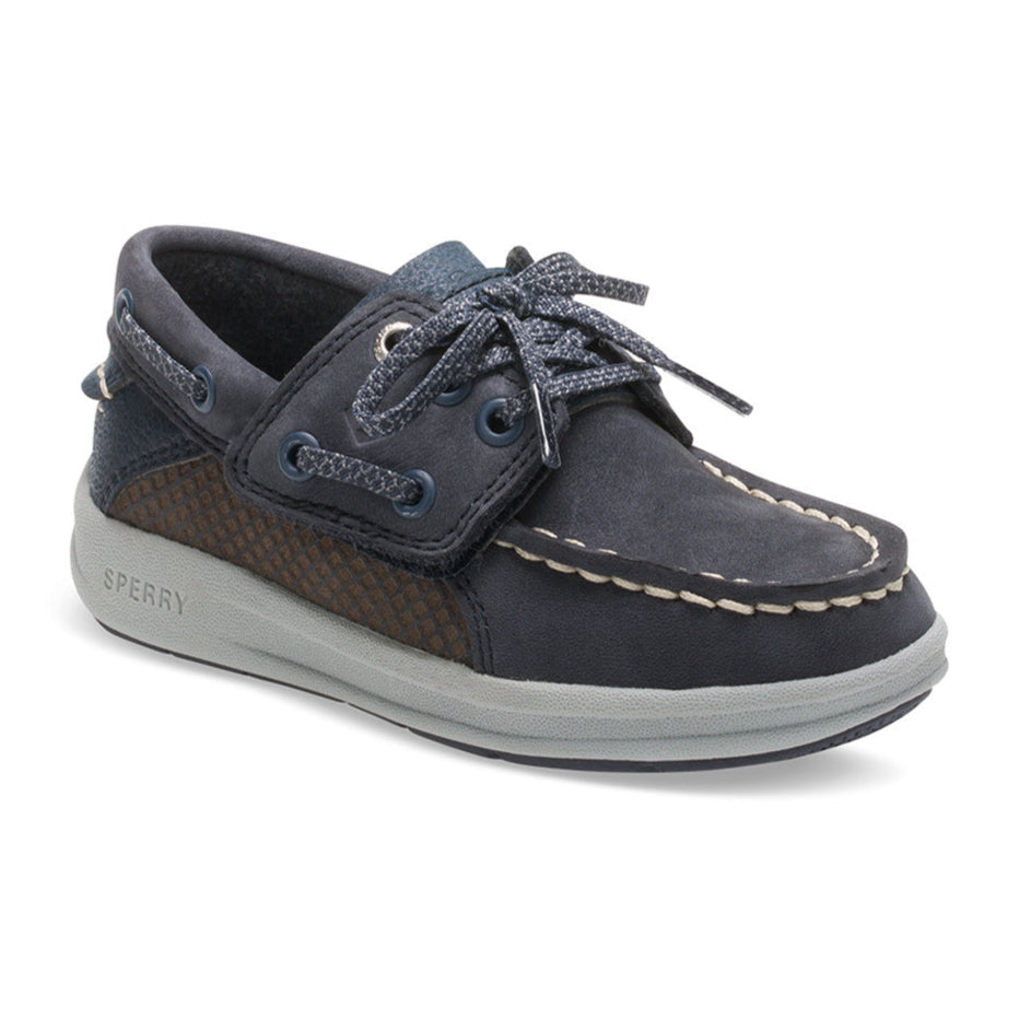 Dark Slate Gray Sperry Toddler Boys Gamefish Jr Boat Shoes Navy