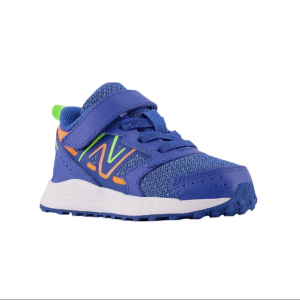 White Smoke New Balance Toddler Boys Fresh Foam 650 Velcro Cobalt