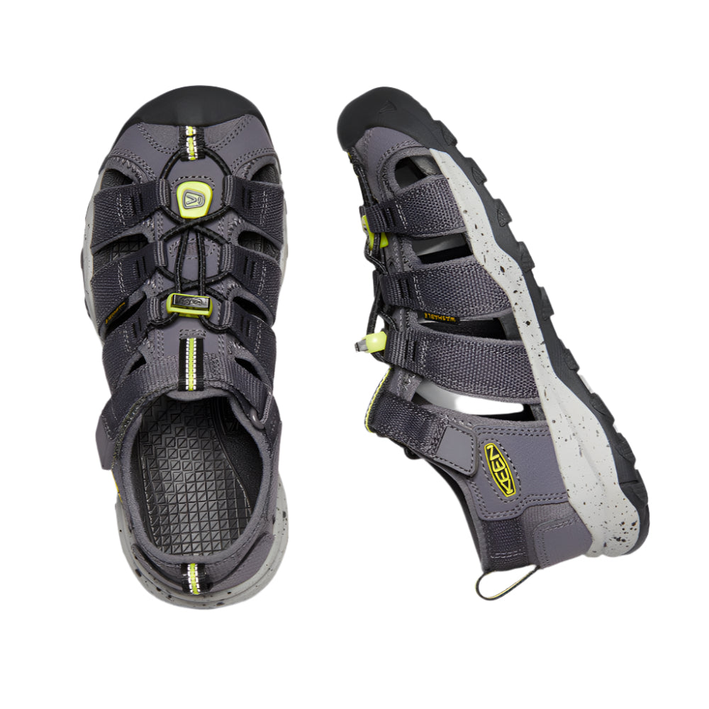 Dark Slate Gray Keen Grade School Boys Newport NEO H2 Sandal Rabbit / Evening Primrose