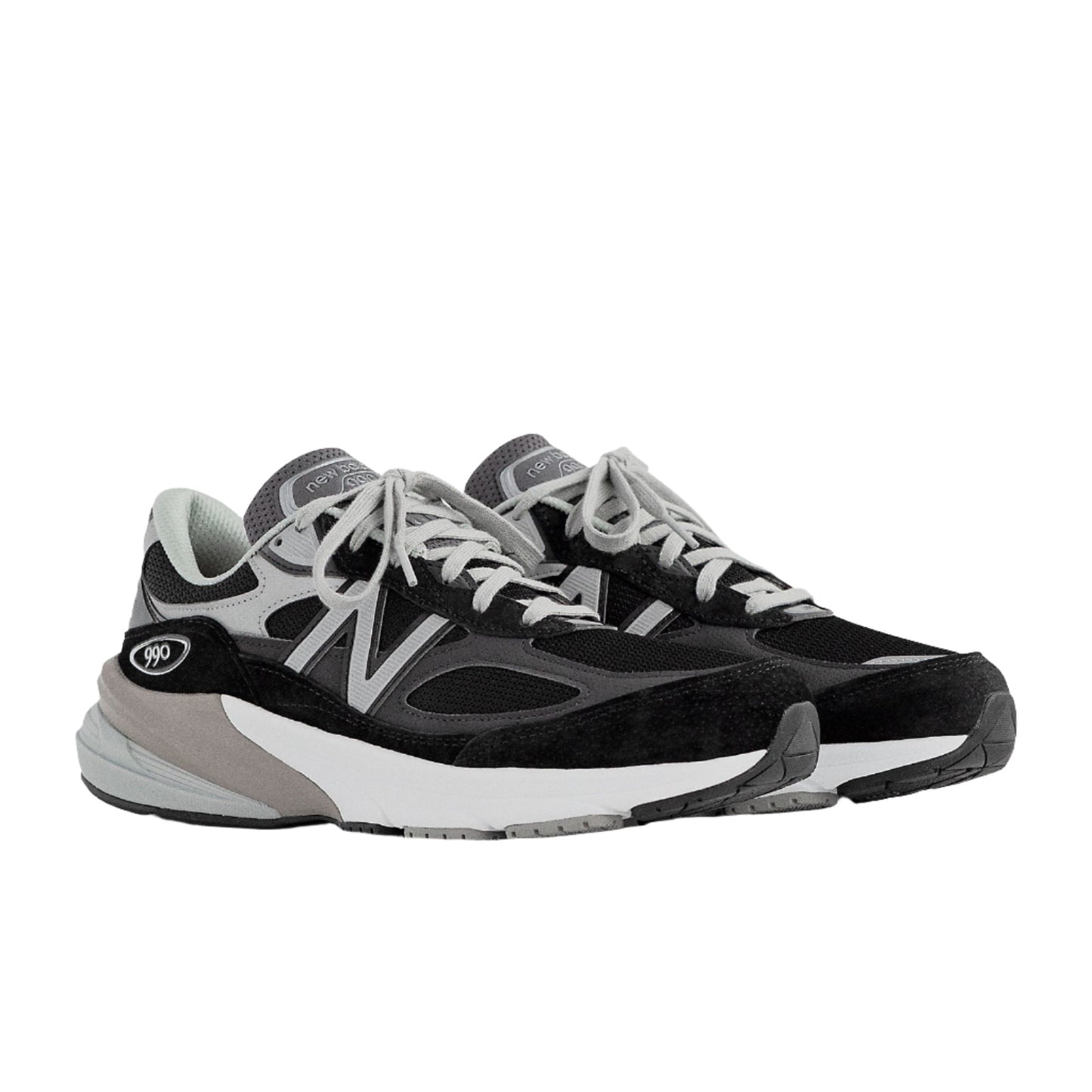 White Smoke New Balance Men's 990v6 Black