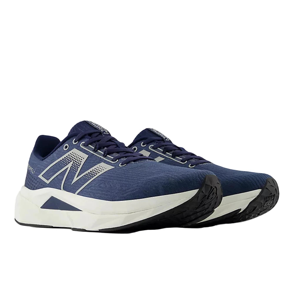Light Gray New Balance Men's FuelCell Propel v5 NB Navy