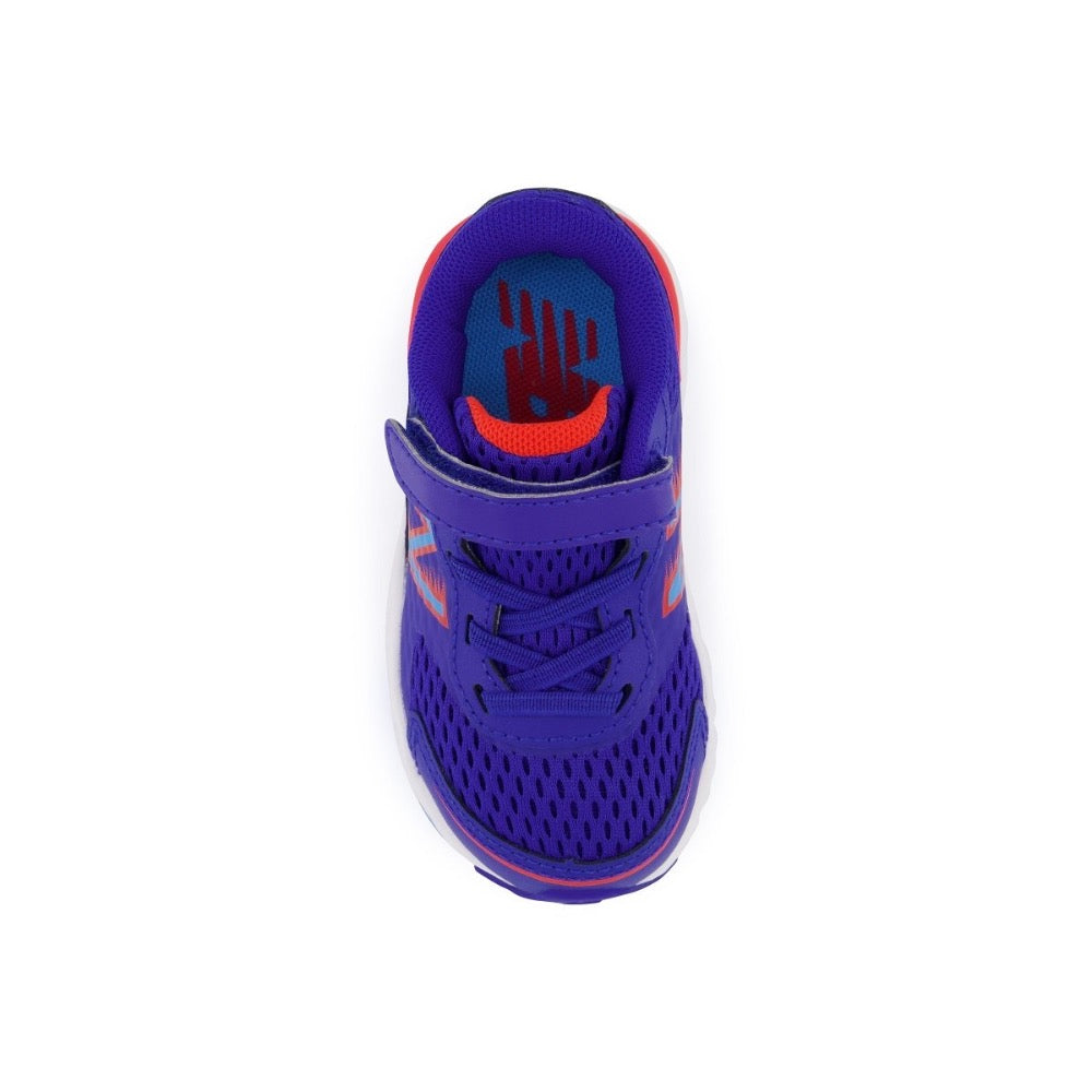 Dark Slate Blue New Balance Toddler Kids 680v6 Hook and Loop Blue Wide