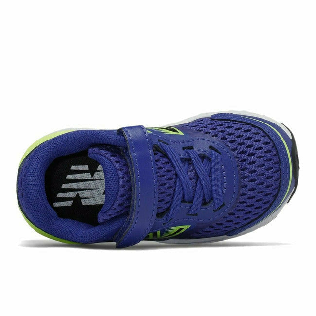 Dark Slate Gray New Balance Toddler Boys 680v6 Velcro Marine Blue