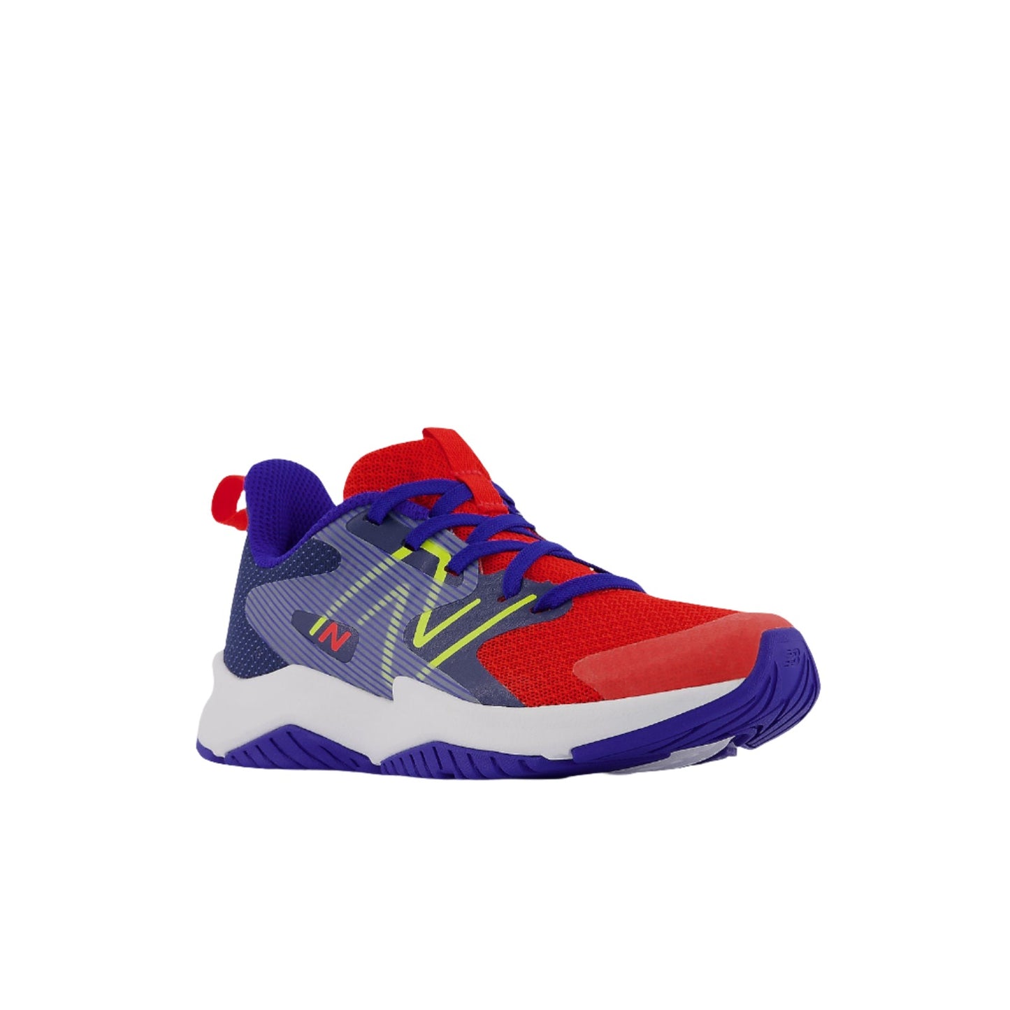 White Smoke New Balance Little Boys Rave Run v2 Neo Flame