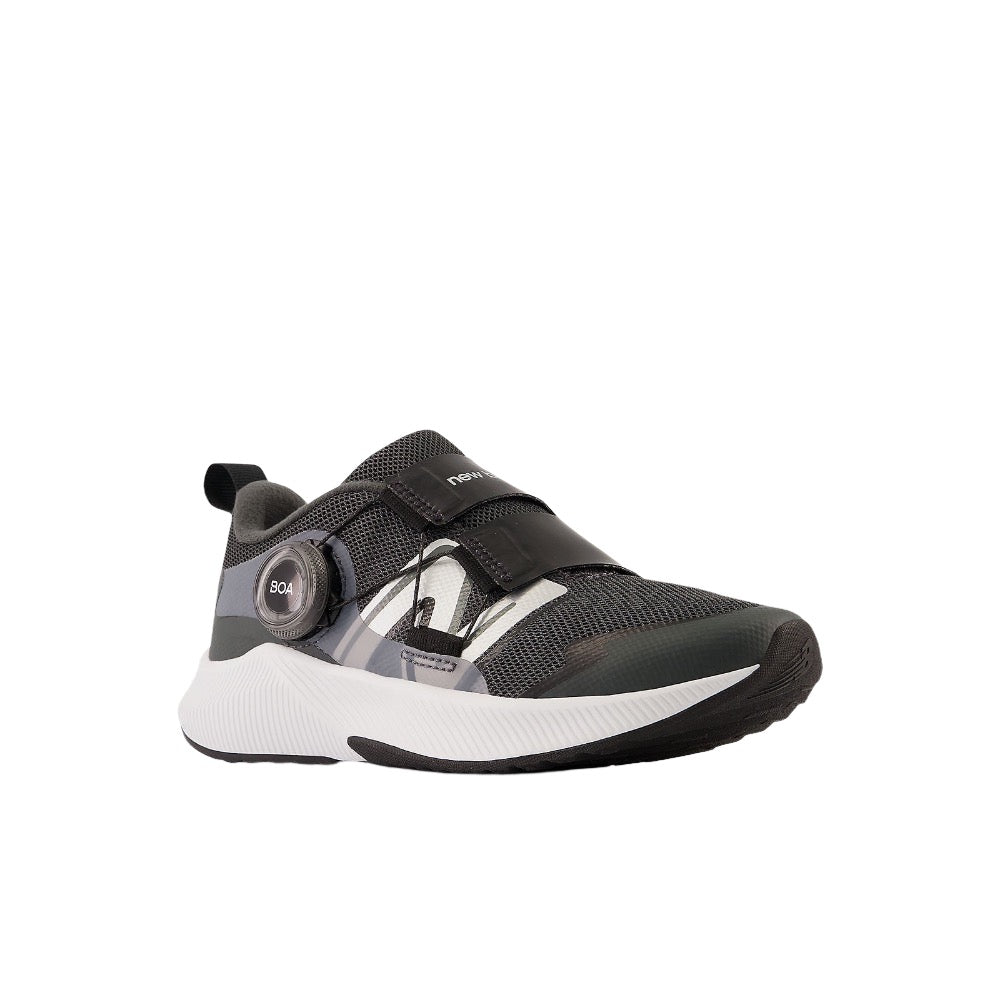 White Smoke New Balance Little Boys DynaSoft Reveal v4 BOA Black