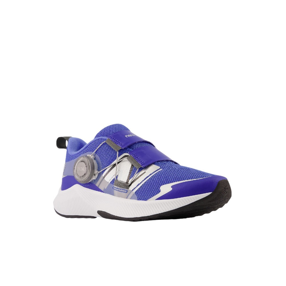 White Smoke New Balance Little Boys DynaSoft Reveal v4 BOA Blue / Silver
