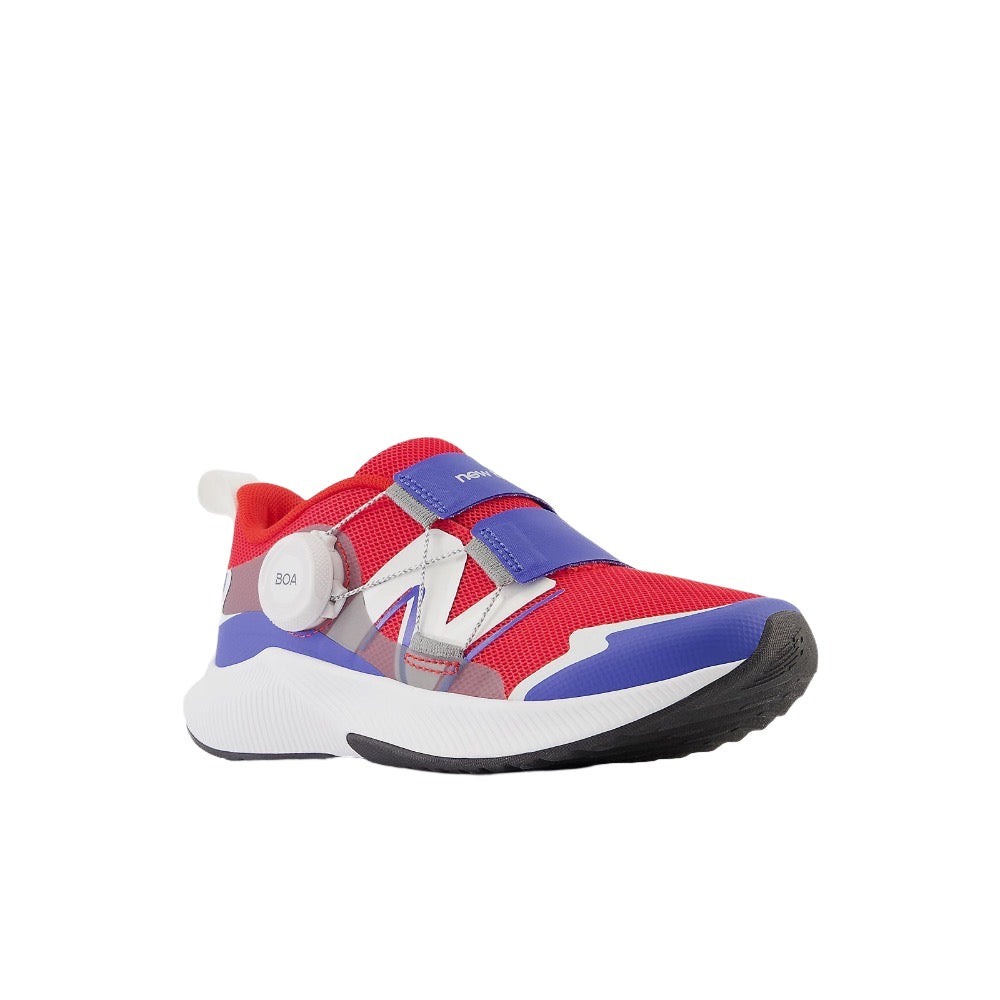 White Smoke New Balance Boys DynaSoft Reveal v4 BOA True Red