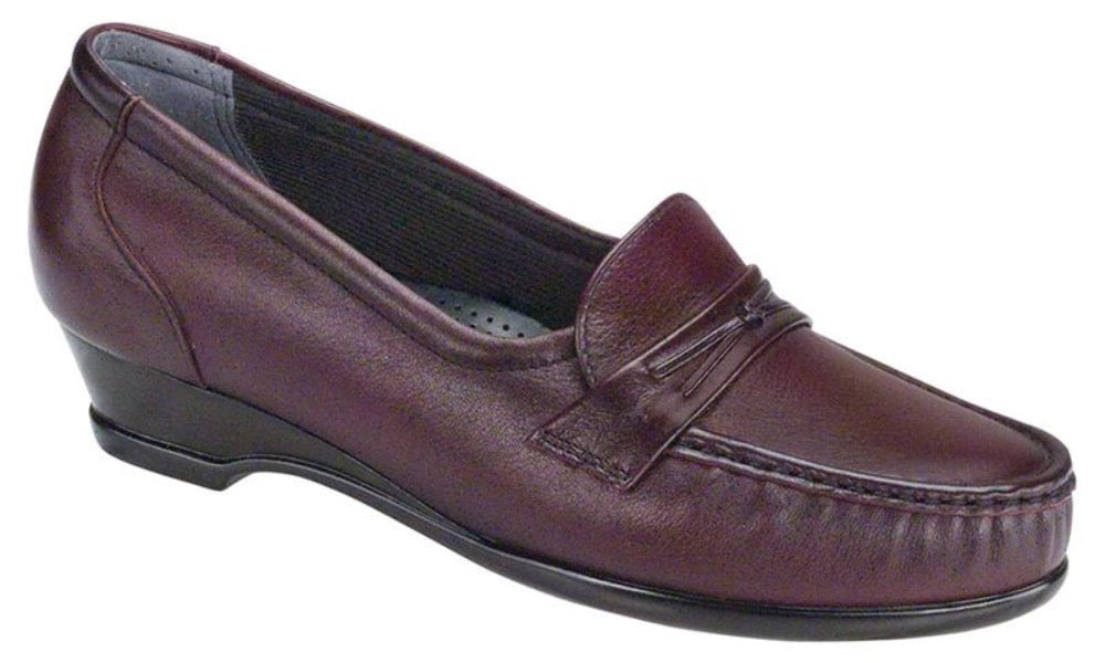 Dark Slate Gray SAS Women's Easier Slip On Loafer Antique Wine