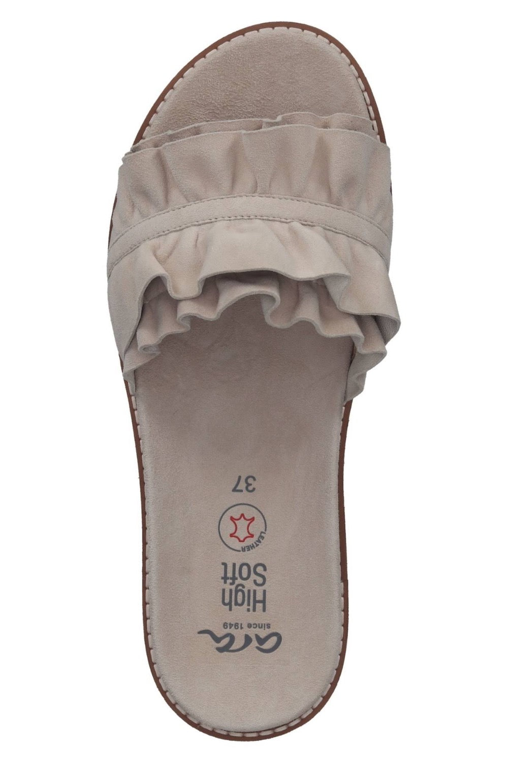 Rosy Brown Ara Women's Keyes Slide Sandal Sand Kid Suede