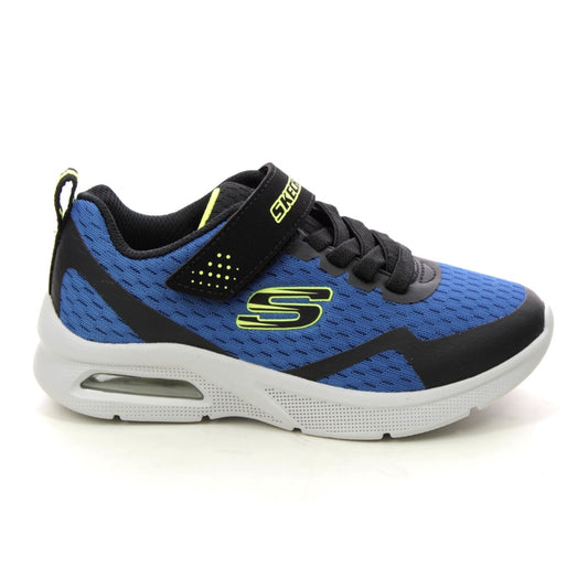 Light Gray Skechers Boys Microspec Max - Torvix Royal / Black