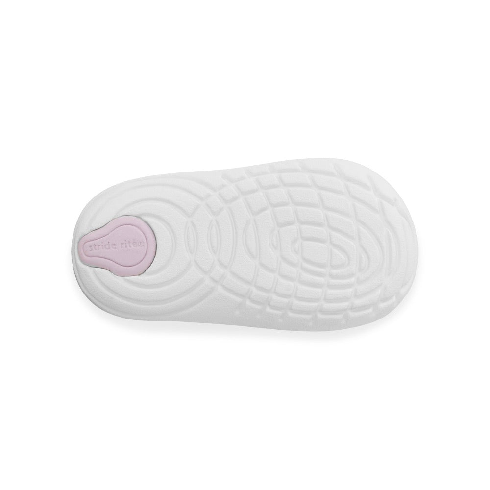 Light Gray Stride Rite Toddler Girls SM Jazzy Velcro Purple Multi