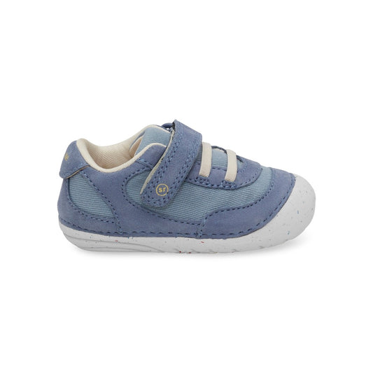 Slate Gray Stride Rite Boys SM Sprout Hook and Loop Sneaker Blue