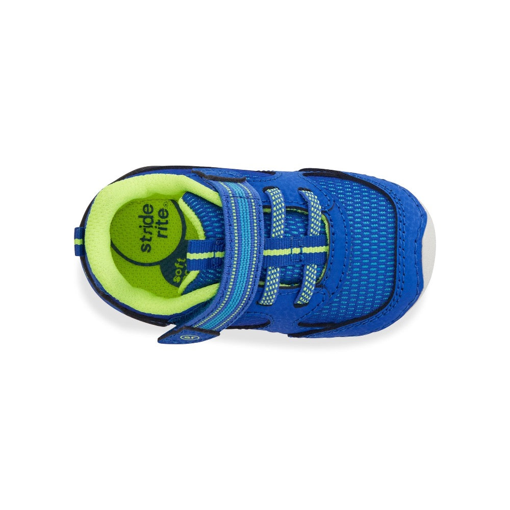 Dark Slate Blue Stride Rite Infant Boys SM Turbo Light-Up Velcro Bright Blue