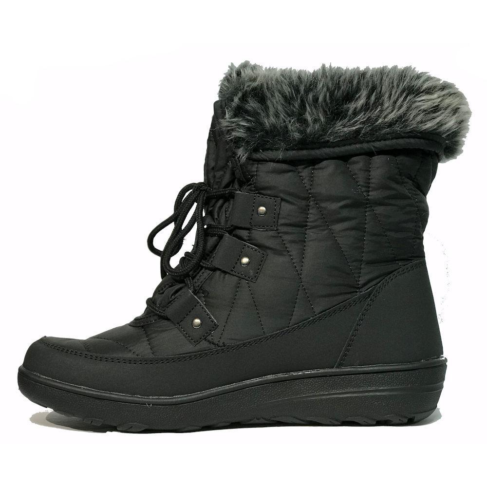 Dark Slate Gray Toe Warmers Women's Snowflake Waterproof Boot Black