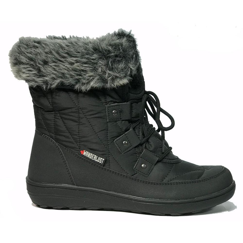 Dark Slate Gray Toe Warmers Women's Snowflake Waterproof Boot Black