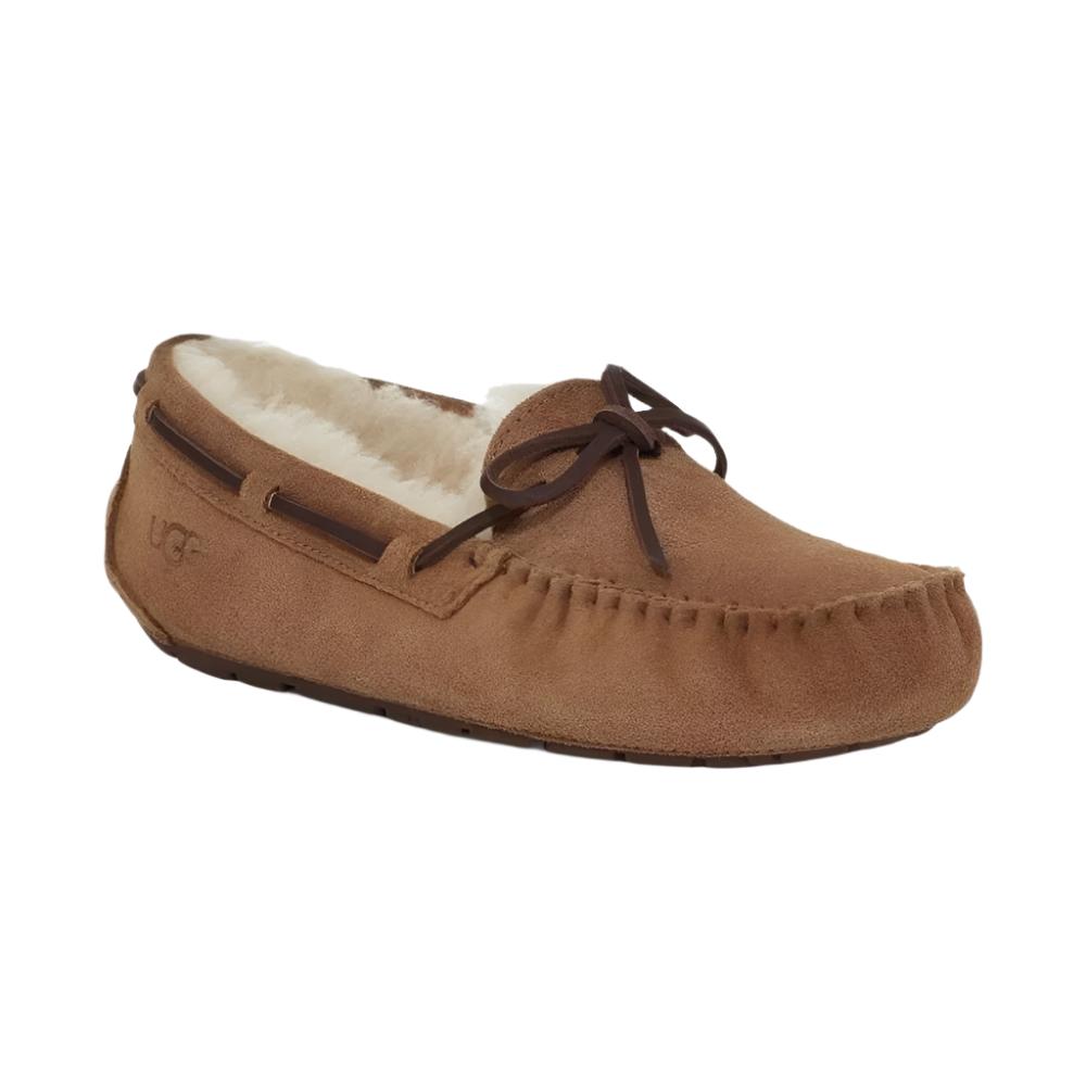 Sienna Ugg Big Girls Dakota Moccasin Suede Slipper Chestnut