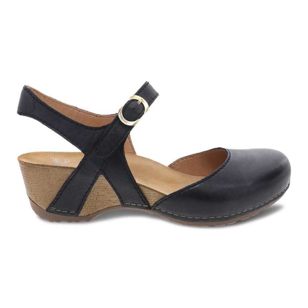 Dark Slate Gray Dansko Women's Tiffani Black Milled Burnished