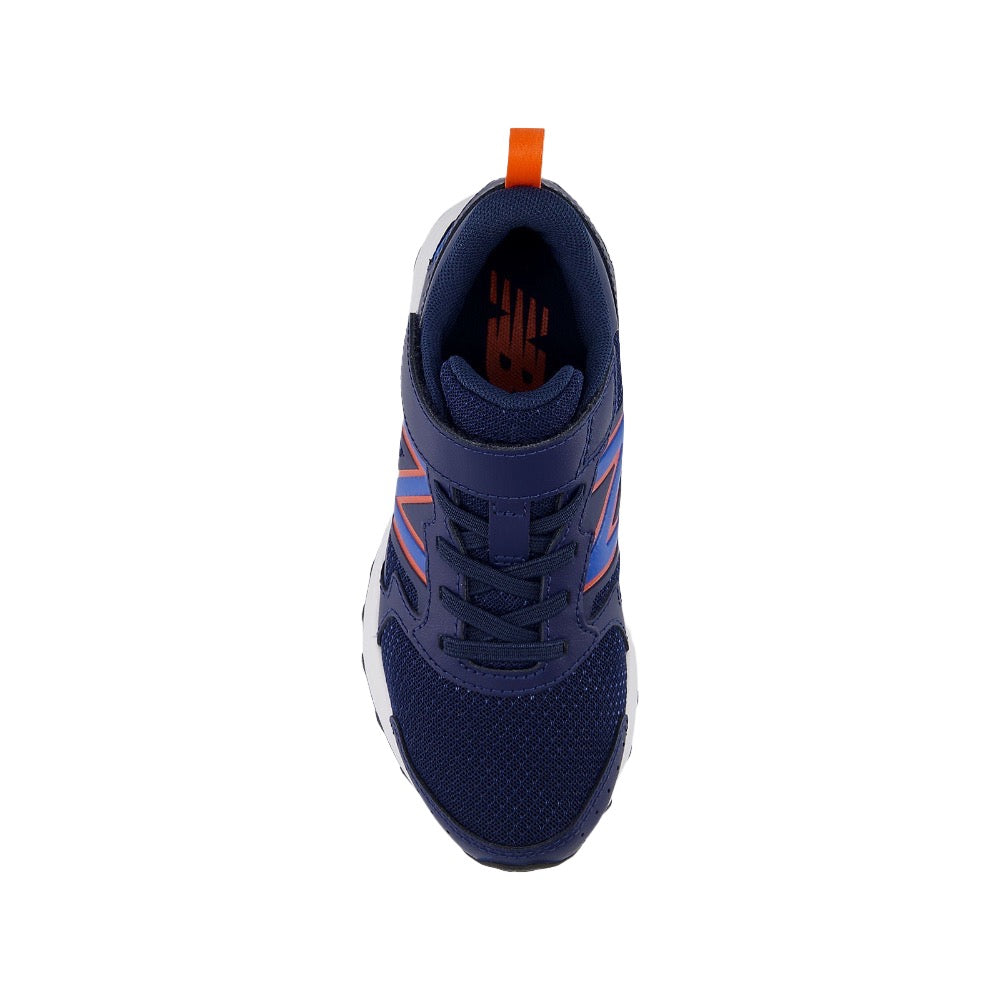 Dark Slate Gray New Balance Boys Fresh Foam 650 Bungee Lace Hook and Loop NB Navy