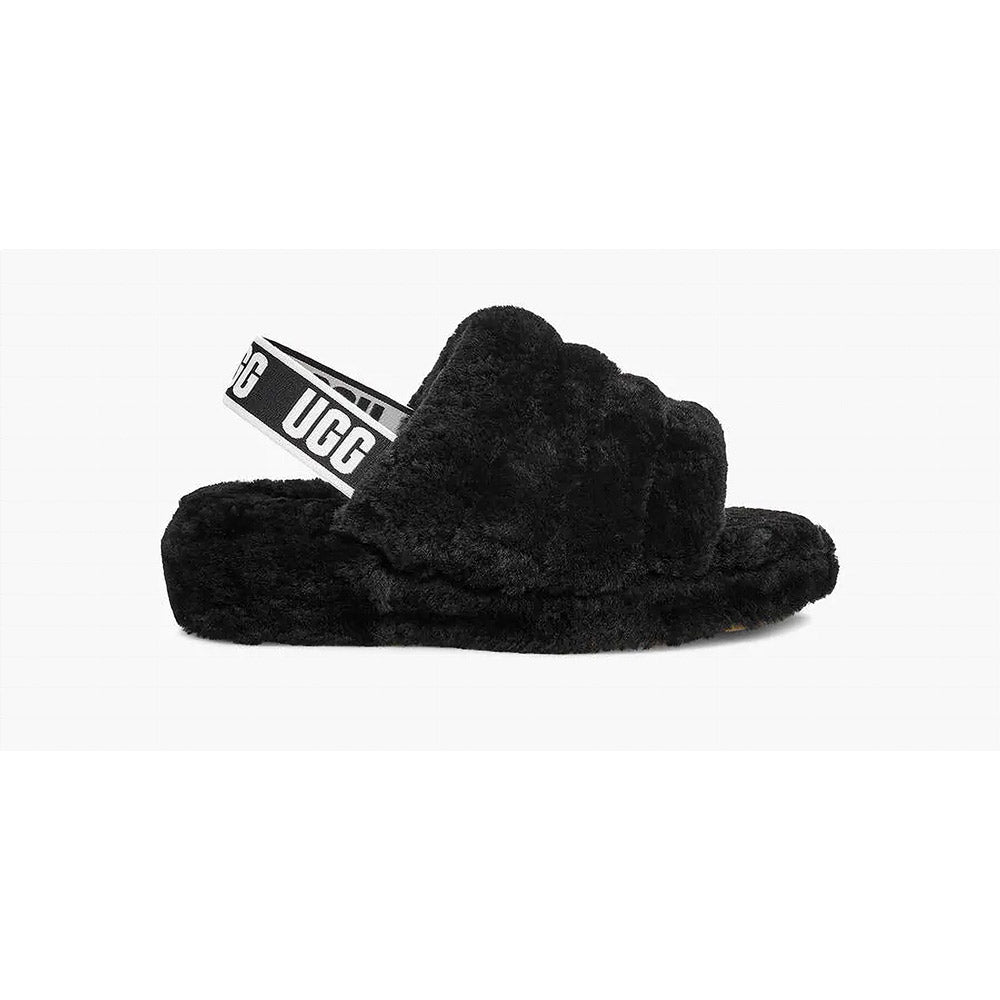 Snow Ugg Women's Fluff Yeah Slide Black