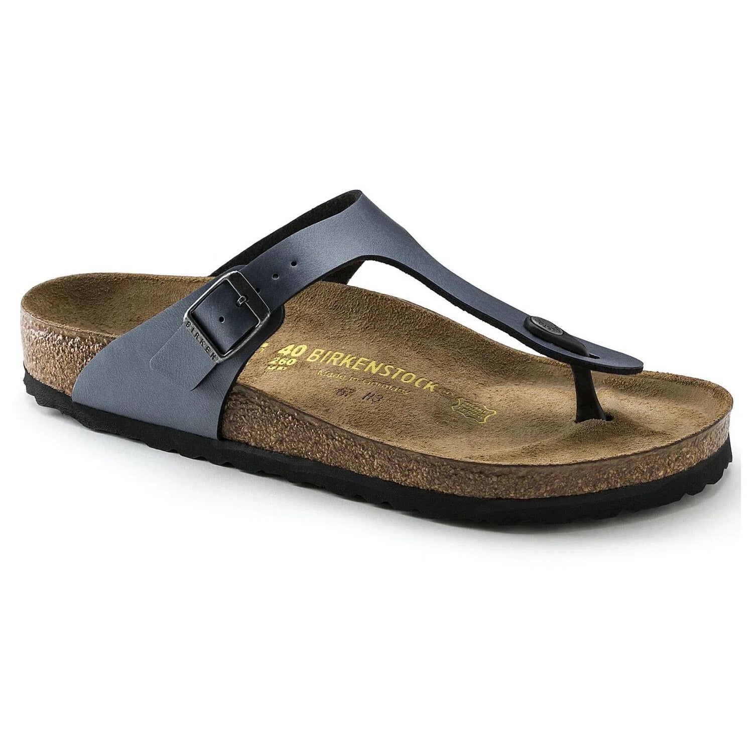 Dark Slate Gray Birkenstock Gizeh Onyx Birko-Flor