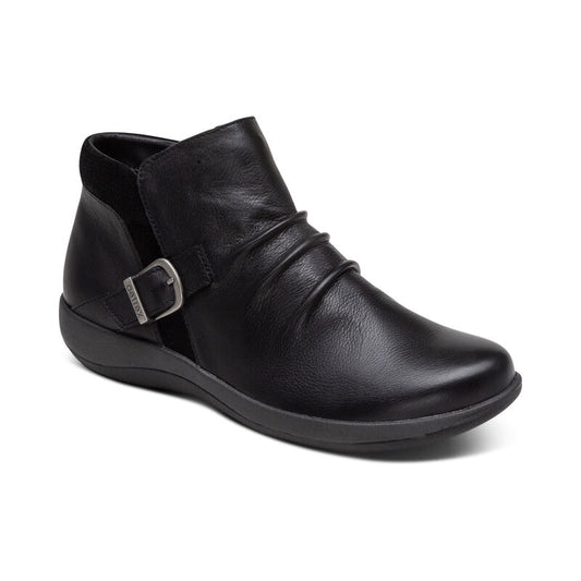 Dark Slate Gray Aetrex Women's Luna Ankle Boot Black