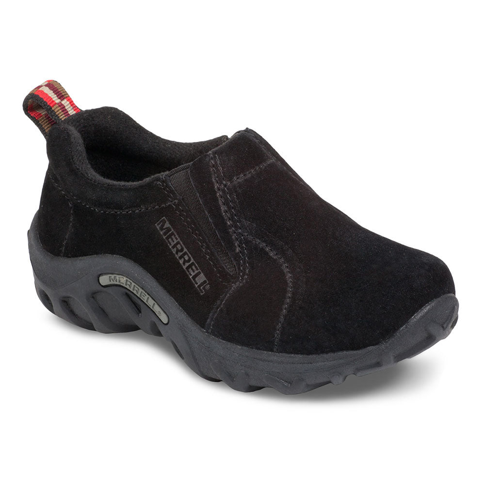Dark Slate Gray Merrell Kid's Jungle Moc Black Suede
