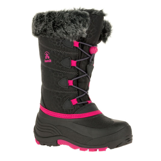Dark Slate Gray Kamik Kids Snowgypsy Boot Black/Rose