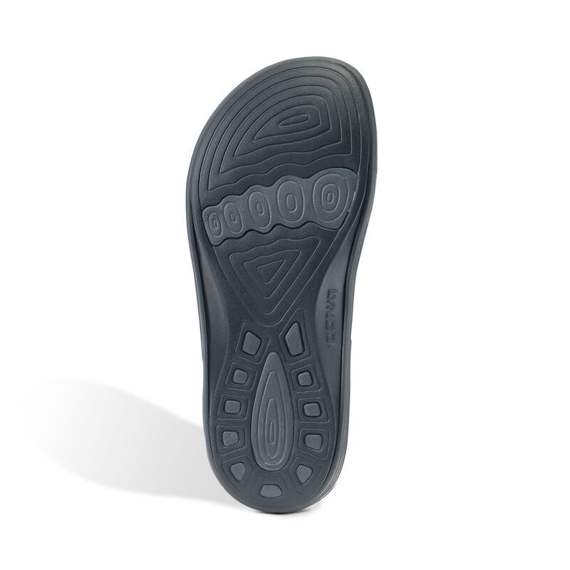 Dark Slate Gray Aetrex Men's Maui Orthotic Flips
