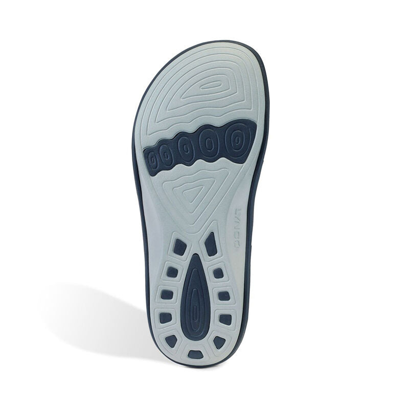 Gray Aetrex Men's Maui Orthotic Flips
