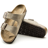 Rosy Brown Birkenstock Arizona Suede Leather Taupe