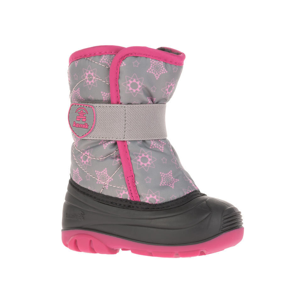 Rosy Brown Kamik Toddler's Snobug 4 Boot Gray/Fuscia