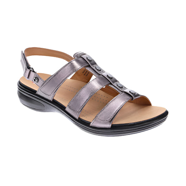 Rosy Brown Revere Women's Toledo Sandal Gunmetal
