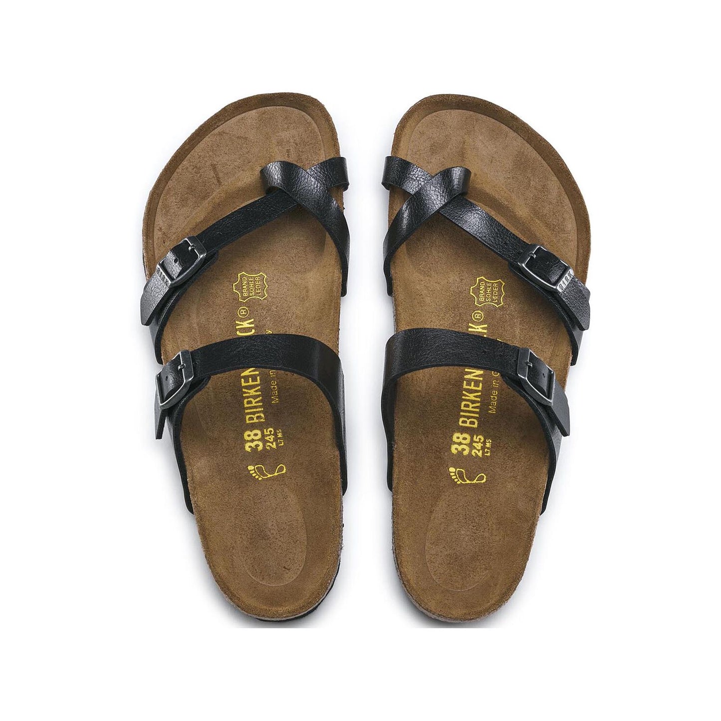 Dark Olive Green Birkenstock Mayari Graceful Licorice Birko-Flor