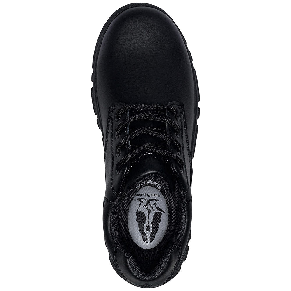 Black Hushpuppies Chad Boys Casual Shoe