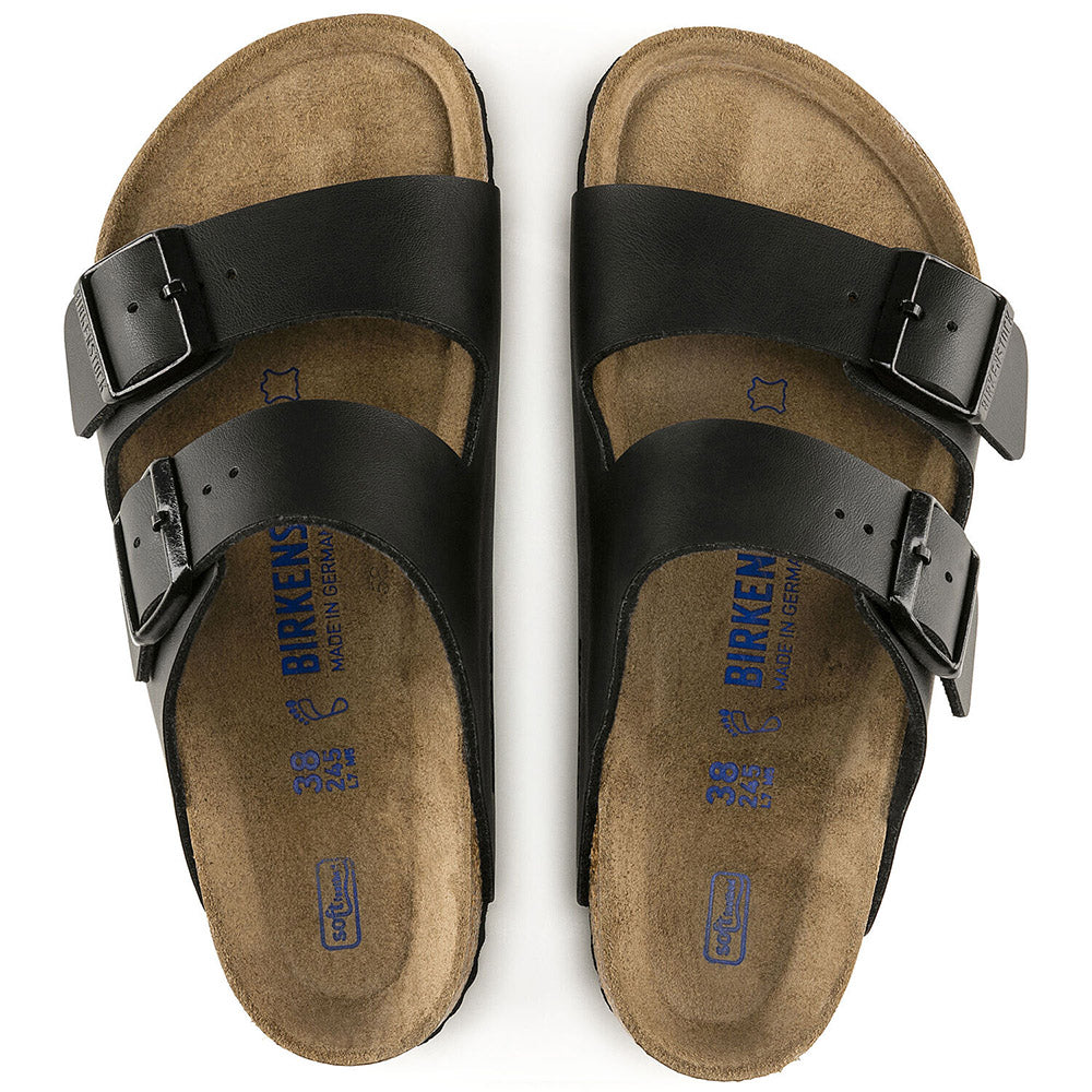 Dark Slate Gray Birkenstock Arizona Soft Footbed Black Birko-Flor