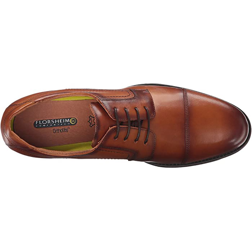 Saddle Brown Florsheim Midtown Cap Toe Oxford Cognac