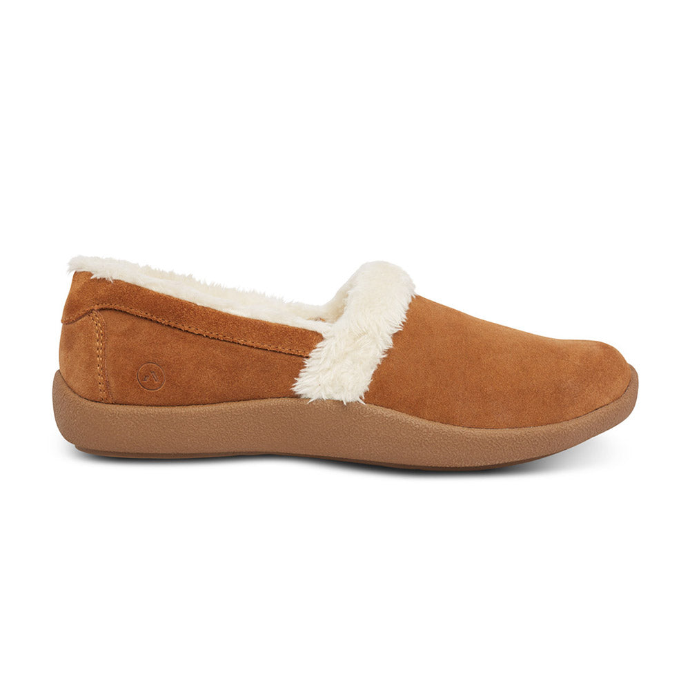 Sienna Anodyne Women's Smooth Toe Slipper Camel