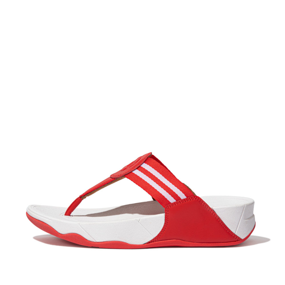 Lavender FitFlop Women's Walkstar Toe Post Sandal Red