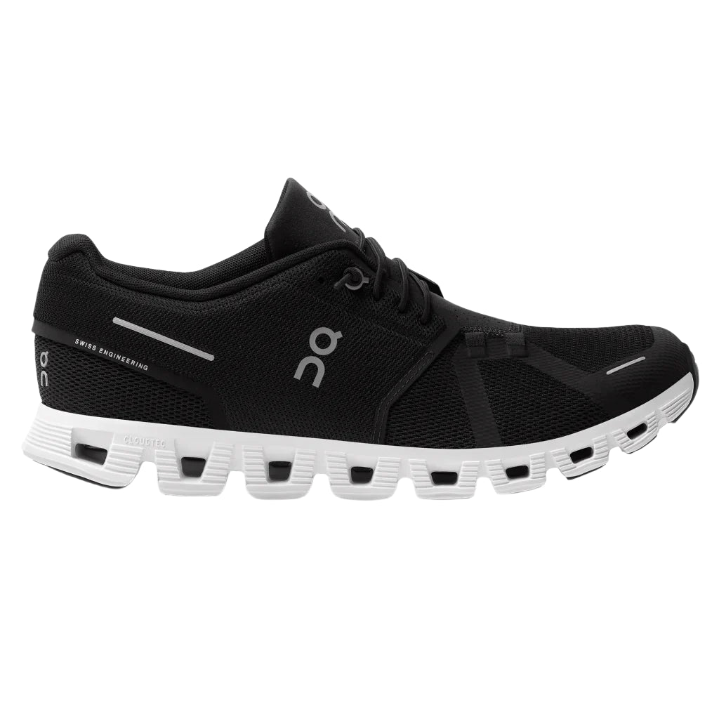 Light Gray On Running Men's Cloud 5 Black / White