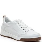 Light Gray Ara Women's Redmond Lace-Up Sneaker White Calf