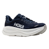 Light Gray Hoka Men's Bondi 9 Varsity Navy / White