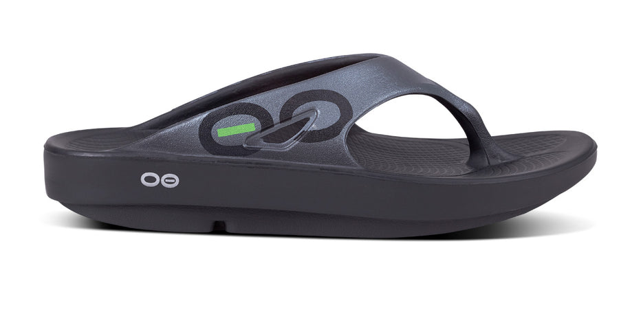 Dark Slate Gray OOFOS Men's OOriginal Sport Thong Sandal Black/Graphite