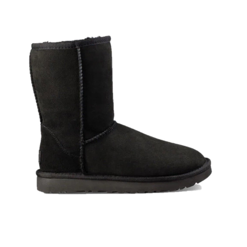 Black Ugg Women's Classic Short II Suede Boot Black