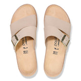 Wheat Birkenstock Almina Nubuck Leather / Sandcastle