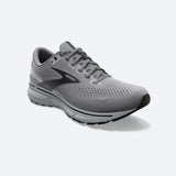 White Smoke Brooks Men's Ghost 15 Alloy / Oyster / Black Wide